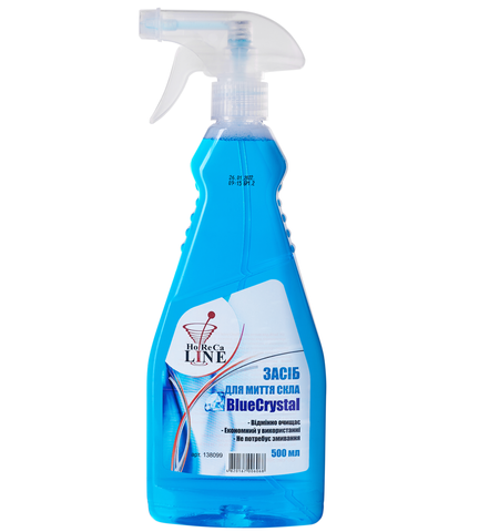 Засіб для миття скла та дзеркал BlueCrystal ТМ HoReCa LINE 500 мл